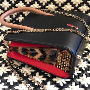CHRISTIAN LOUBOUTIN Small Paloma Black Tote